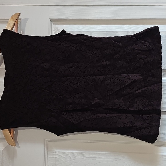 Rampage Brown Lace Sleeveless Top V-Neck Fitted Size M - Picture 4 of 4